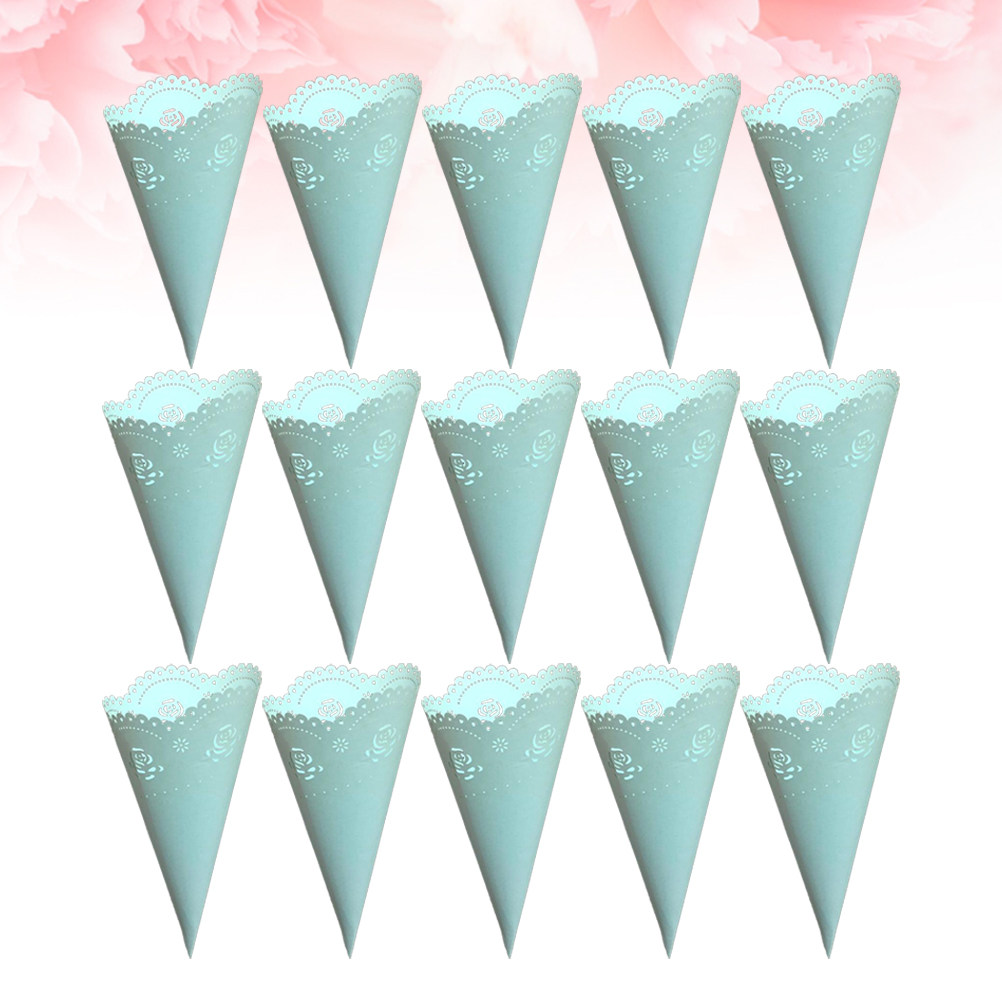 Papercraft Supply Confetti - 20Pcs Hollow Confetti Holders Paper Cones