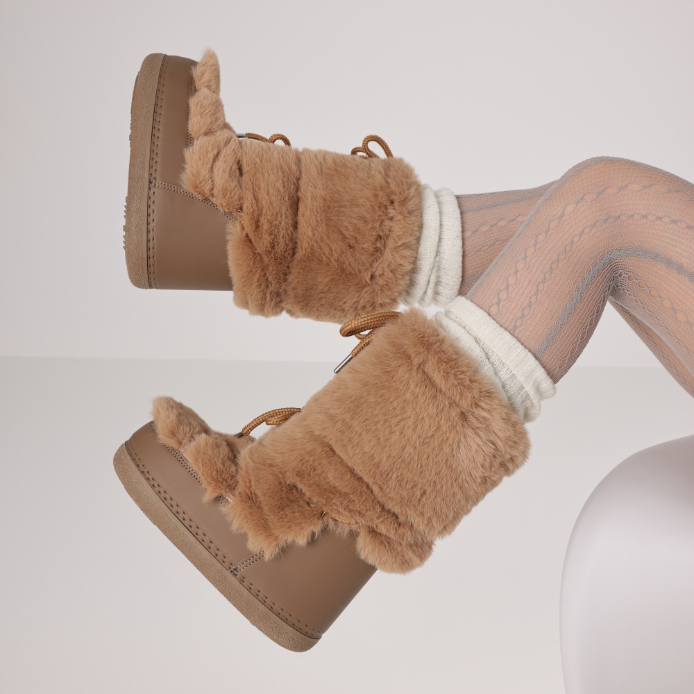 Furry Boots For Women Round To - Eve Party ulasan dan harga