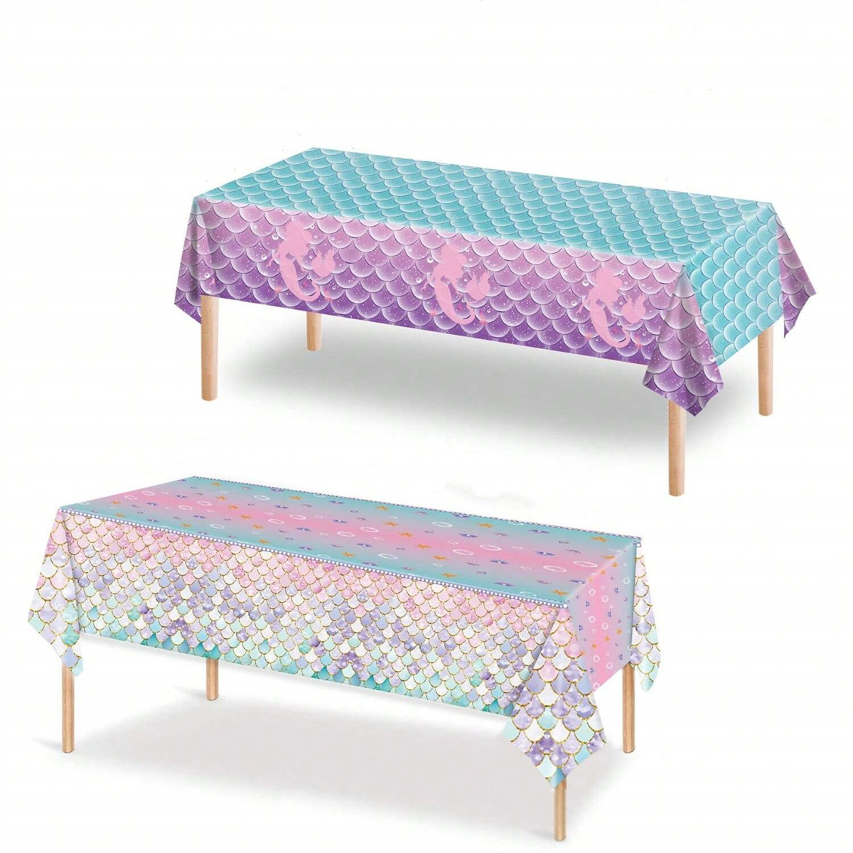 1pc Disposable PE Plastic Tabl - Table Cloth Disposable ulasan dan harga