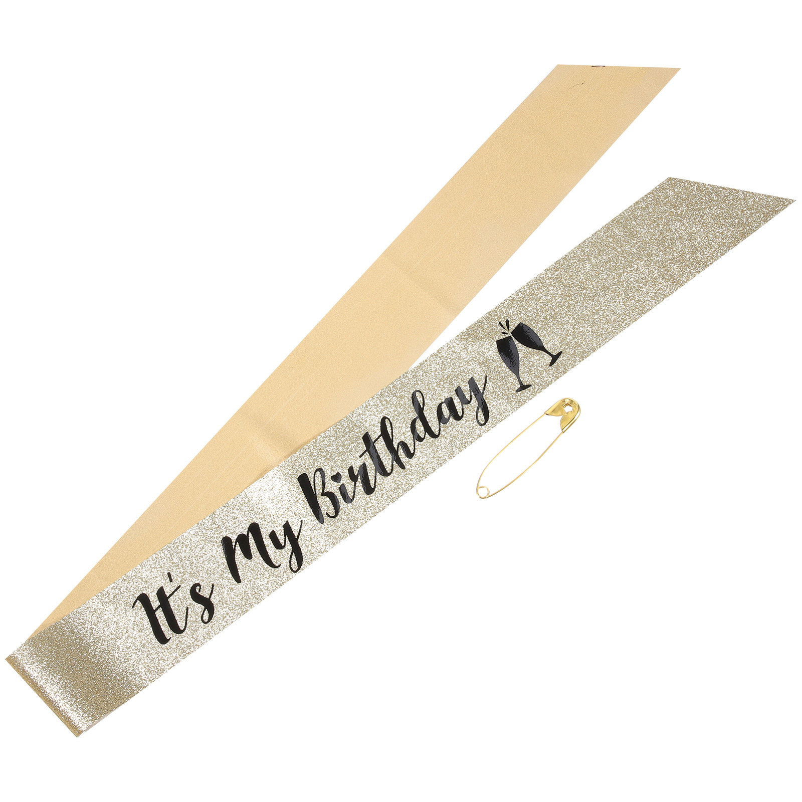 1Pcs Glitter Birthday Sash Sho - Birthday Sash Glitter ulasan dan harga