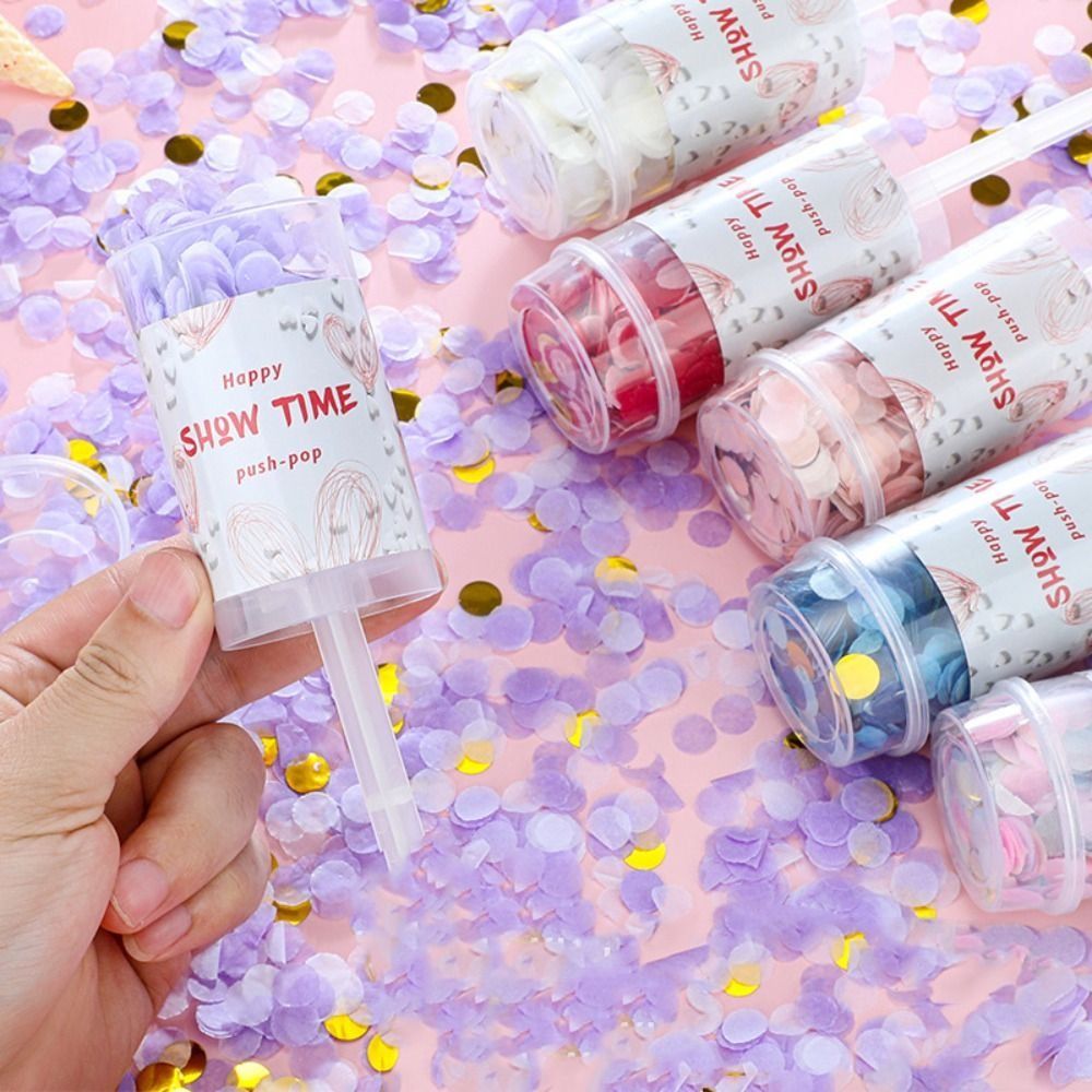 1Pcs Bridal Shower Colorful Bi - Confetti Cannon Tube ulasan dan harga