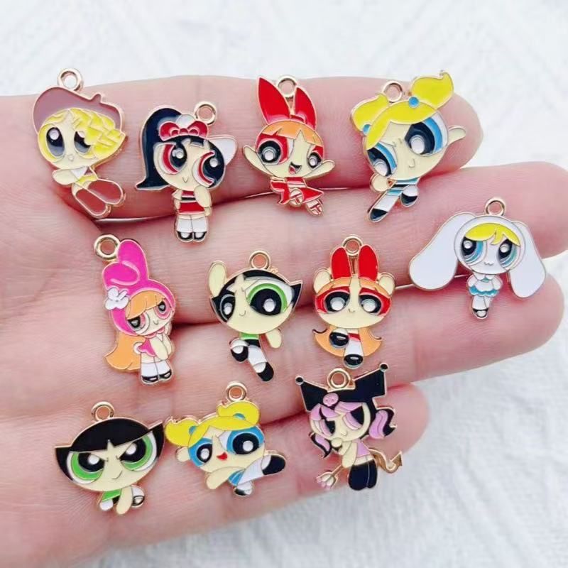 10pcs Alloy Oil-Dripping Carto - Event Party ulasan dan harga