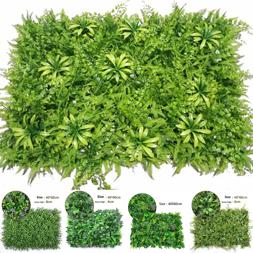 40*60cm Artificial Lawn Plant  - Flower Wall Panel ulasan dan harga