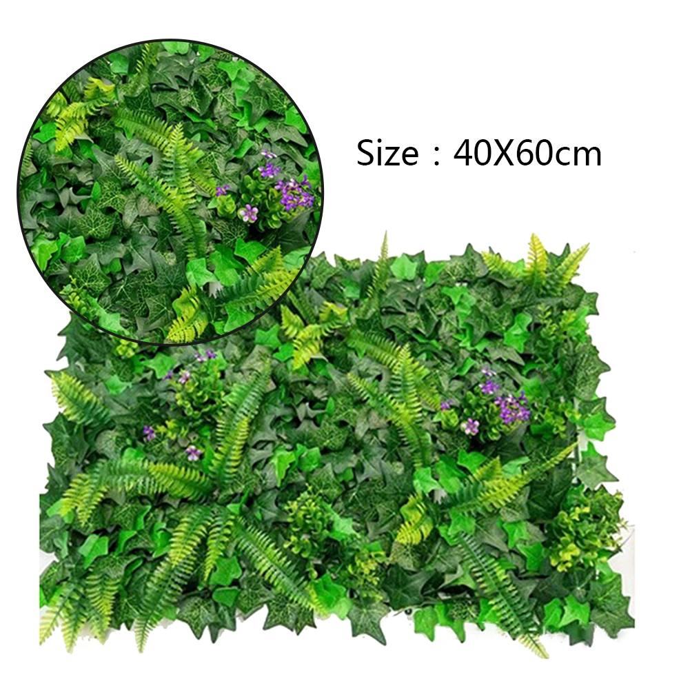 40*60cm Artificial Lawn Plant  - Flower Wall Panel ulasan dan harga