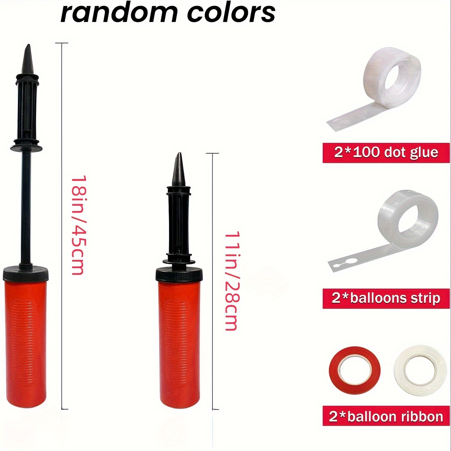 10pcs Balloon Pump Hand Held I - Balloon Pump Hand ulasan dan harga