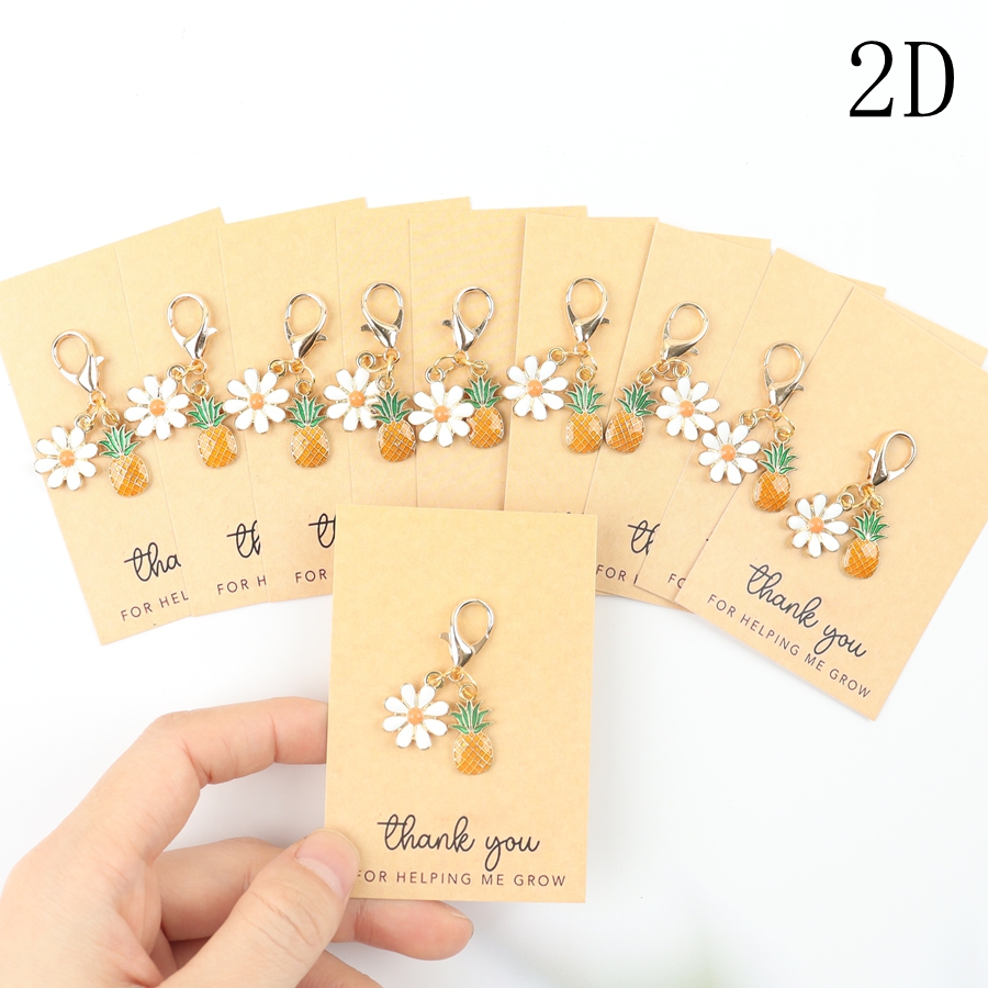 10 Mini Pineapple Keychains, w - Event Party ulasan dan harga