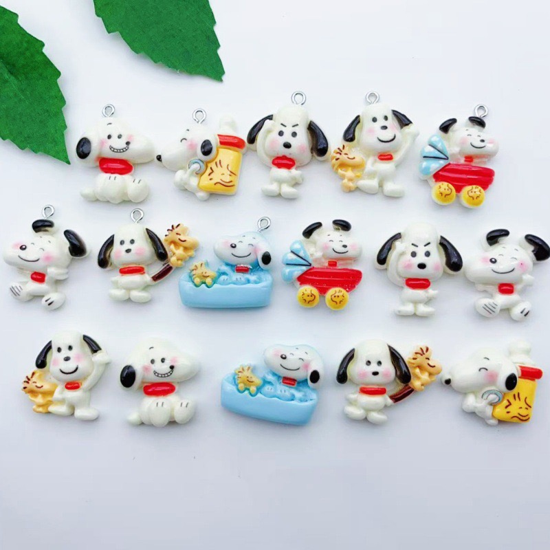 12pcs resin cartoon dog pendan - Event Party ulasan dan harga