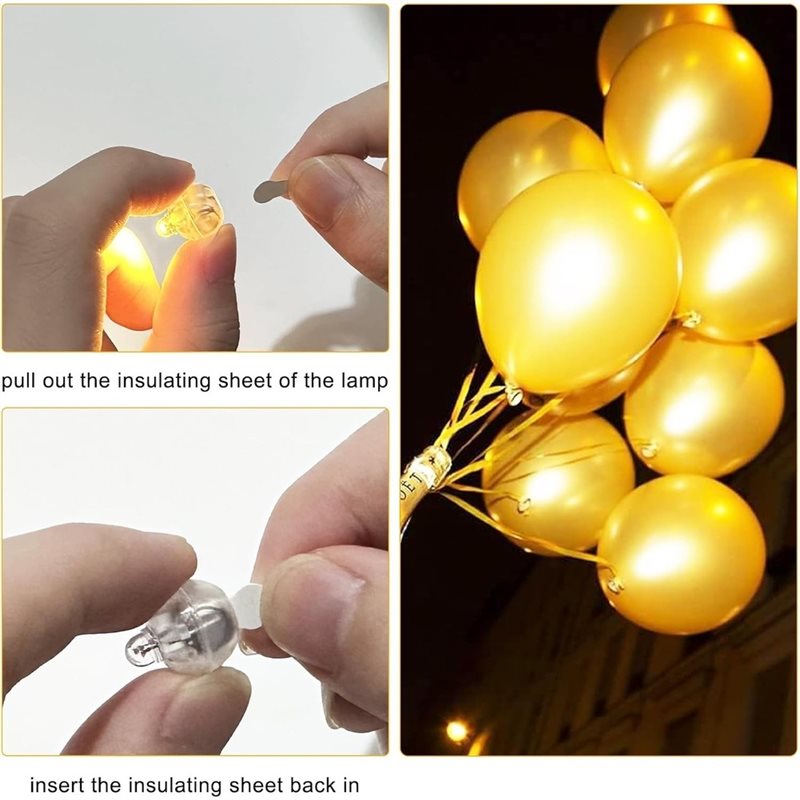 ABLN-Balloon Lights Pack Of 10 - Led Balloon Light ulasan dan harga