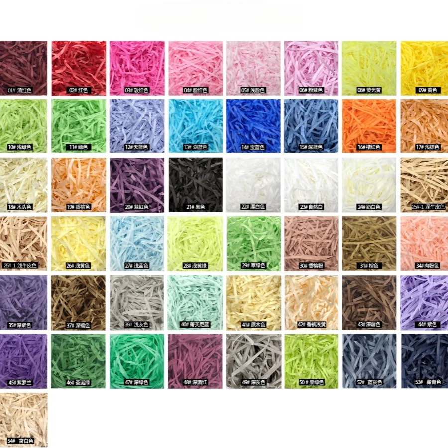 100g raffi Colorful Shredded C - Paper Straw Color ulasan dan harga