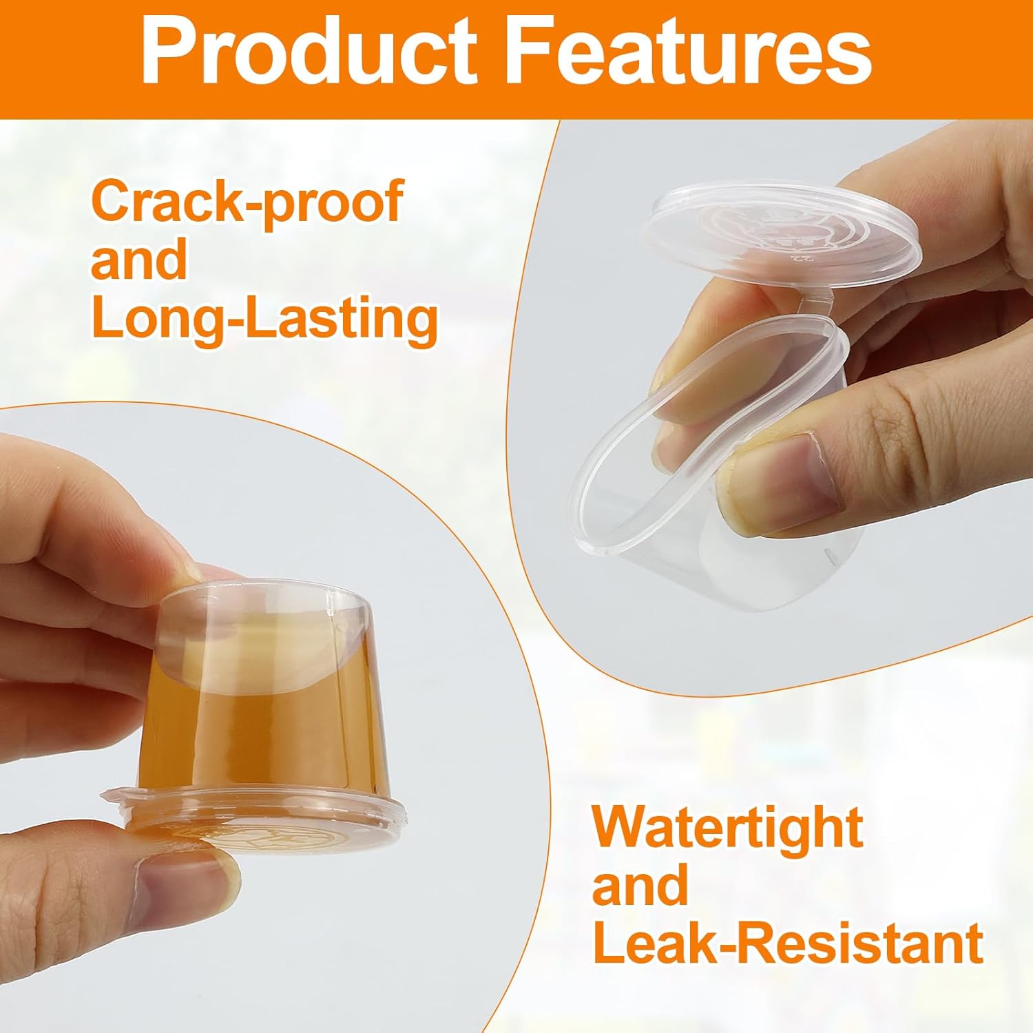 Disposable Clear Plastic Sauce - Plastic Cup 50Pcs ulasan dan harga