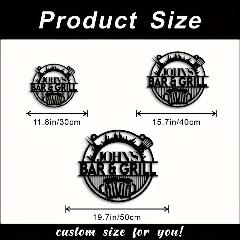 Customizable Wrought Iron Sign - Eve Party ulasan dan harga