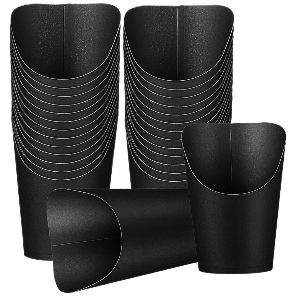 50Pcs Kraft Paper French Fry C - Plastic Cup 50Pcs ulasan dan harga