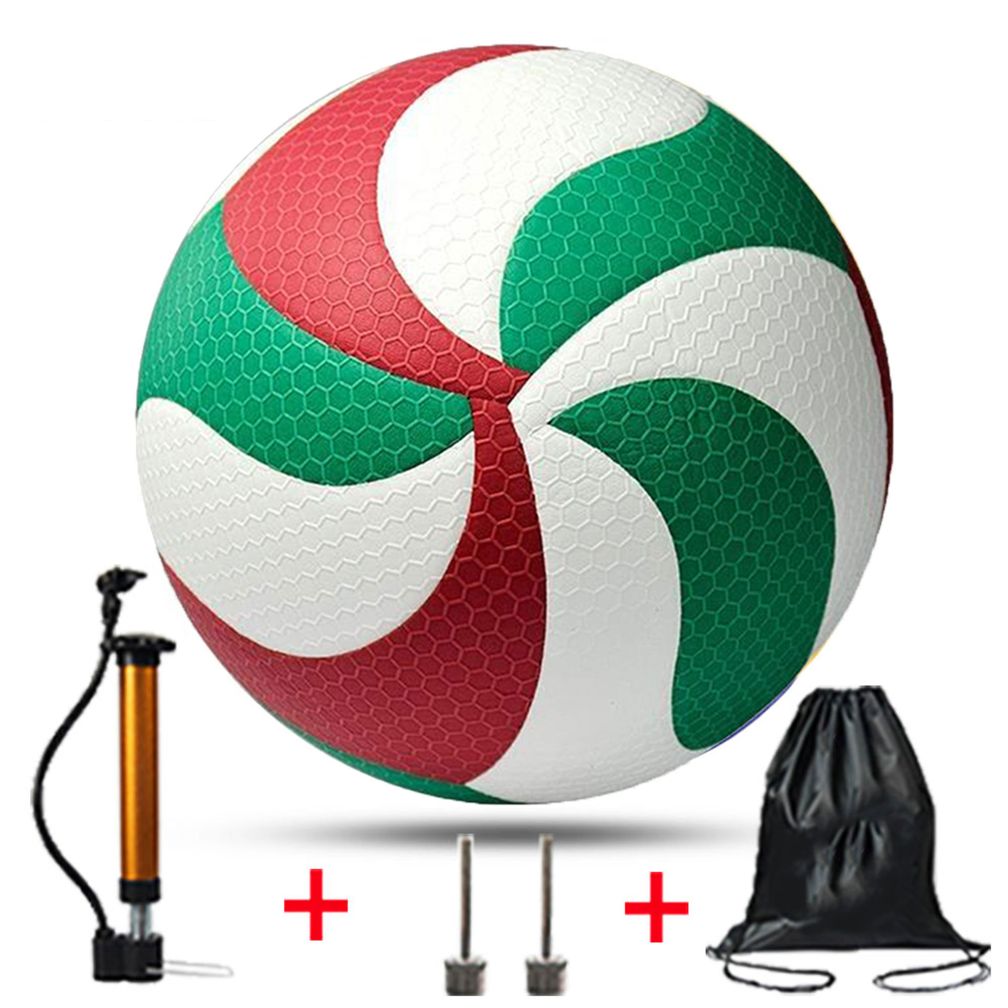 Volleyball Ball Size 5 New Yea - Balloon Pump Hand ulasan dan harga