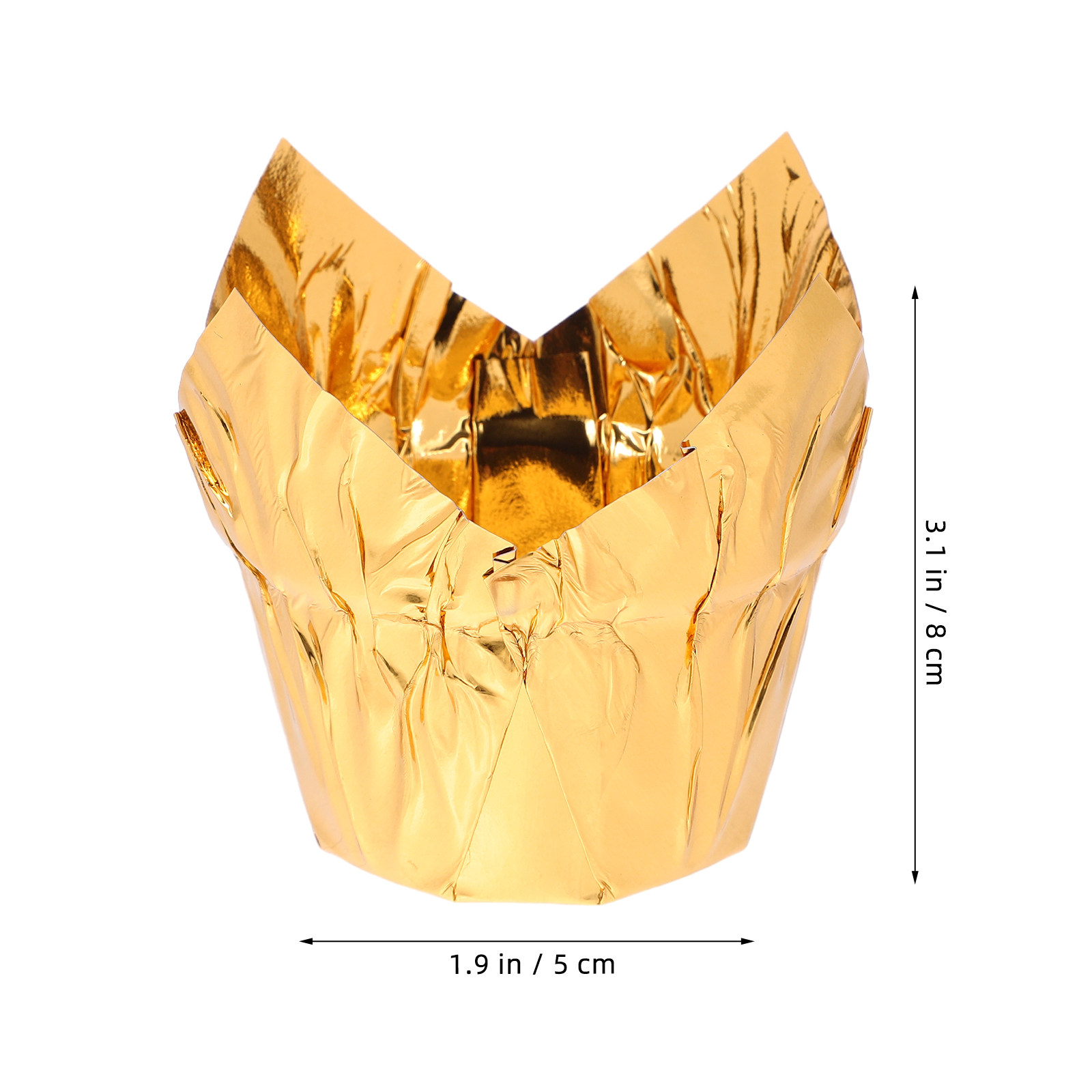 50Pcs Golden Cake Cups Premium - Plastic Cup 50Pcs ulasan dan harga