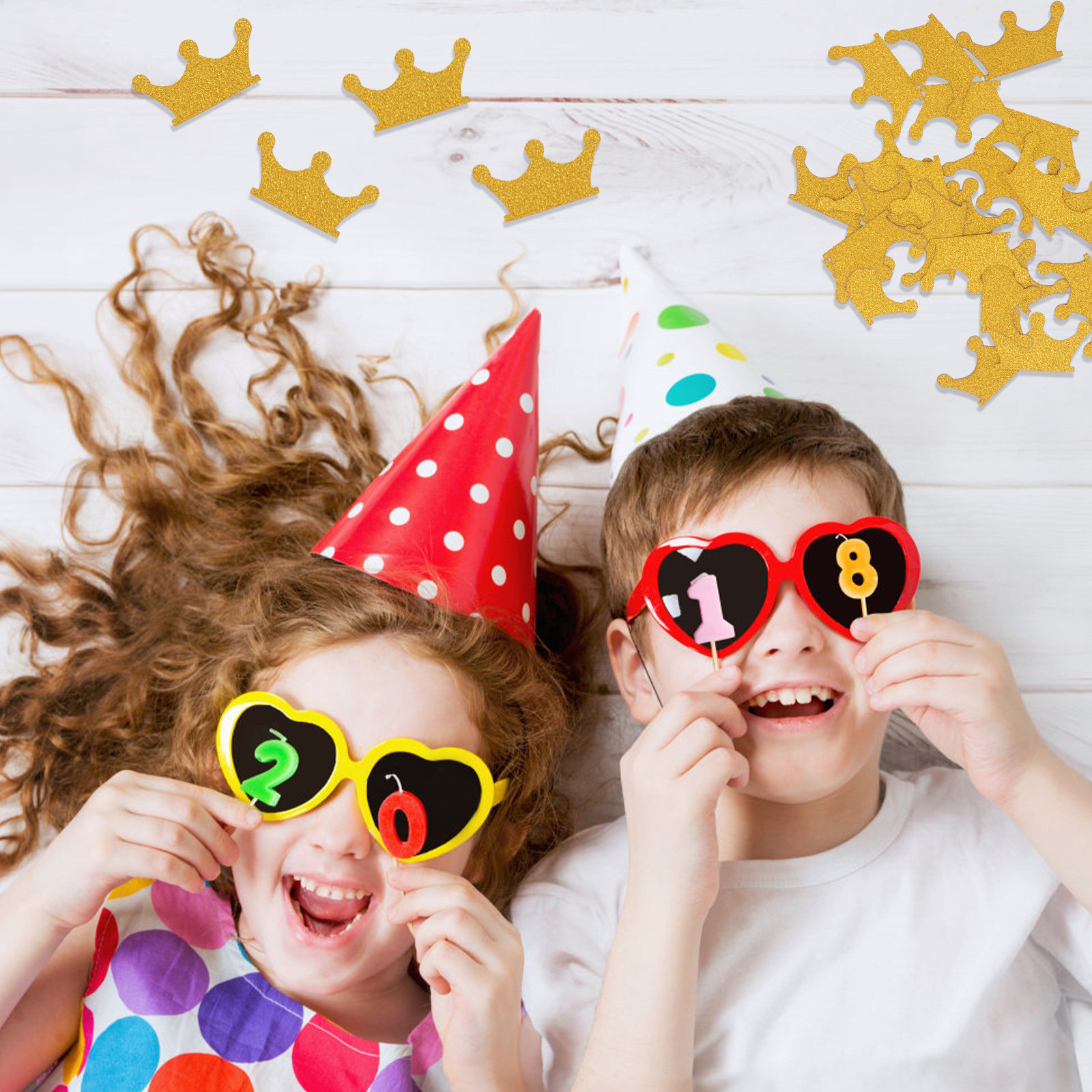 200Pcs Double Sided Crown Conf - Papercraft Supply Confetti ulasan dan harga