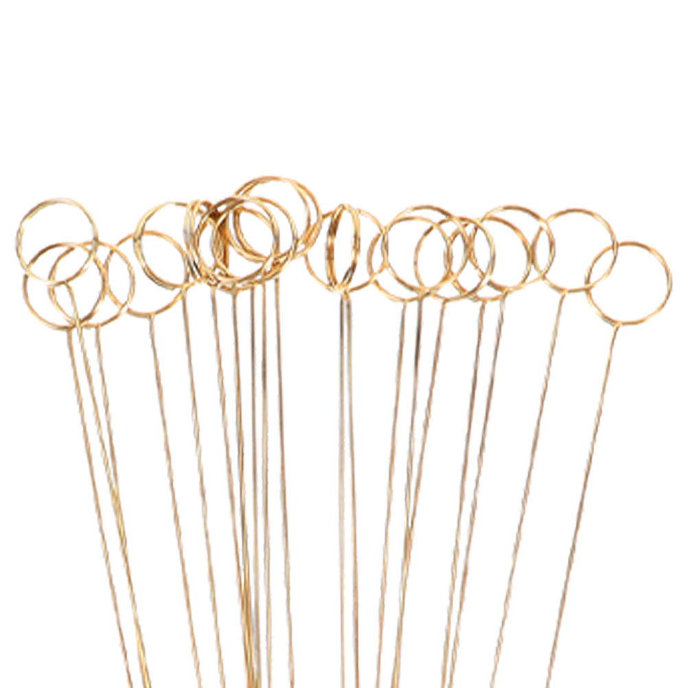 100Pcs Metal Flower Card Holde - Centerpiece Stick ulasan dan harga
